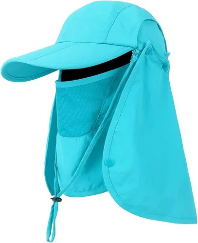 Miniatura 12 de Gorra plegable para el sol, sombreros de pesca, protección UPF 50+ con solapa para el cuello