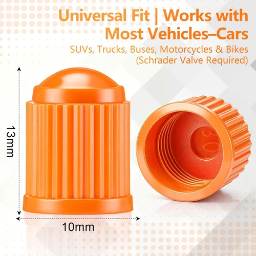 Miniatura 16 de Outus 20 tapas de vástago de válvula de neumático, tapas universales de plástico para vástagos de válvula de automóvil, bicicletas, automóviles