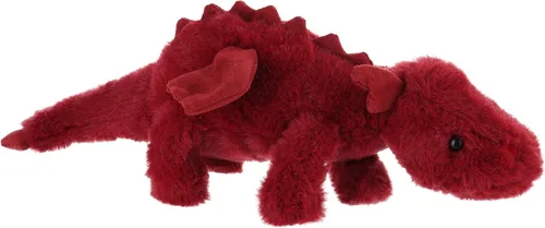 Miniatura 5 de Apricot Lamb Toys Peluche de Dragón Dinosaurio Ciruela Acostado Animal de Peluche Suave y Tierno Perfecto para Niño (Dragón Rojo, 15 Pulgadas)