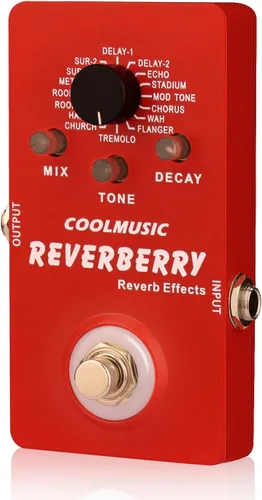 Miniatura 3 de Coolmusic Pedal de múltiples efectos Pedal de guitarra digital con 16 efectos True Bypass