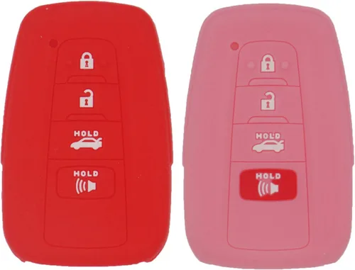 Miniatura 14 de LemSa Funda protectora de silicona para llavero de Toyota Camry C-HR Prius 2017 2018 2019 2020 HYQ14FBC, 2 unidades, color negro