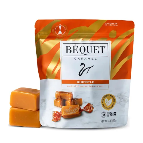 Miniatura 9 de Béquet Caramel - Caramelo gourmet de butterscotch salado - Caramelo envuelto individualmente - Caramelo gourmet de sal marina - Hecho en Montana
