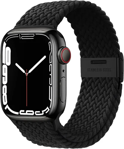 Miniatura 18 de Qimela Correa Compatible con Apple Watch de 1.49/1.57/1.61/1.65/1.73/1.77/1.77/1.93 pulgadas para Mujeres y Hombres, Correa Deportiva Solo Loop