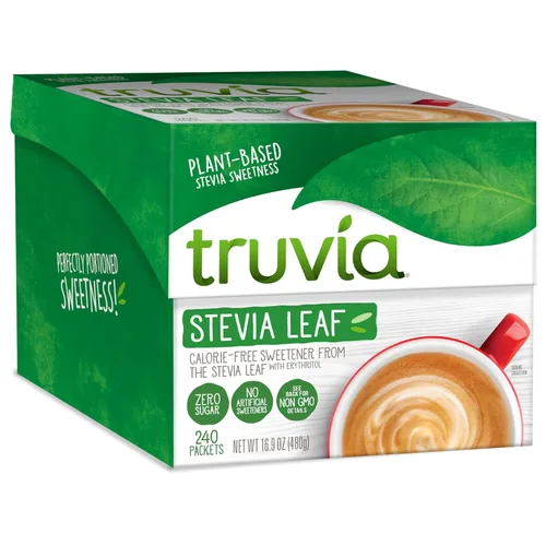 Miniatura 7 de Truvia® Paquetes de hojas de stevia edulcorantes sin calorías, 80 unidades (caja de 5.64 onzas)
