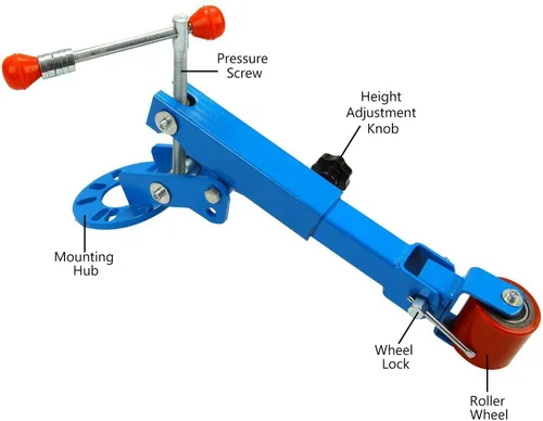 Miniatura 2 de BLACKHORSE-RACING Herramienta reformadora de guarda fango con rodillo, herramienta extensible para doblado de labio, juego de herramientas