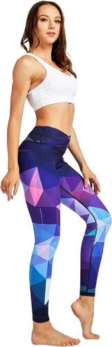 Miniatura 2 de COOLOMG Pantalones de yoga para mujer, mallas capri para correr, leggings de tiro bajo, entrenamiento, gimnasio con bolsillos ocultos