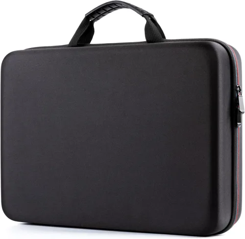ieGeek Estuche de viaje para reproductor de DVD portátil de 14.1 a 17.5 pulgadas, funda rígida de EVA para portátil, color negro