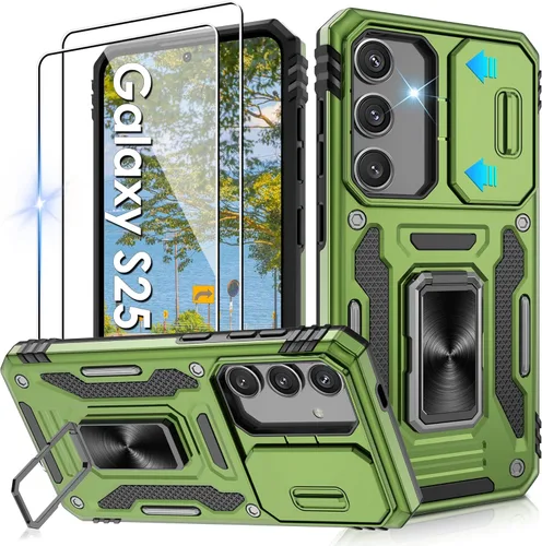 Miniatura 139 de Gritup para Samsung Galaxy S22 Funda con protectores de pantalla HD de 2 paquetes y cubierta deslizante para la cámara, protección contra caídas