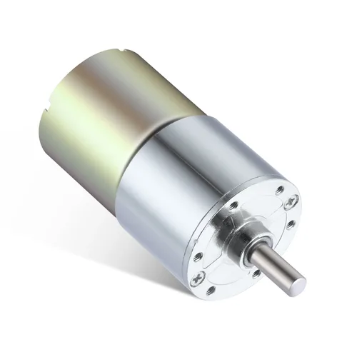 Miniatura 5 de DC 12V 550RPM Motor de engranajes de alto par eléctrico de micro velocidad de reducción, Motor de engranajes con eje de salida céntrico de 37mm