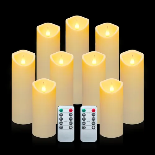 Miniatura 15 de Aignis 24 velas flotantes LED sin llama, velas de plástico de 3 pulgadas que funcionan con pilas, tiempo de brillo de más de 120 horas, luz blanca