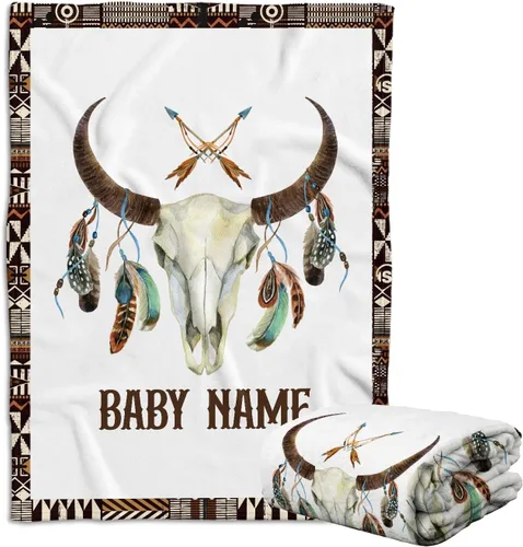 Miniatura 19 de Manta de bebé del Oeste, mantas de bebé personalizadas para niños, manta de vaquero para niños y niñas, manta de felpa personalizada con nombre