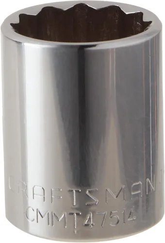 CRAFTSMAN - Llave poco profunda, SAE, accionamiento de 1/2 pulgada, 1 pulgada, 12 puntas (CMMT47514)