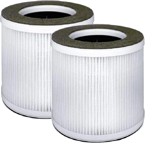 Nispira VK-6067B - Filtro de repuesto para purificador de aire Vremi/Kokeki 3 en 1, carbón activado HEPA verdadero, 2 paquetes