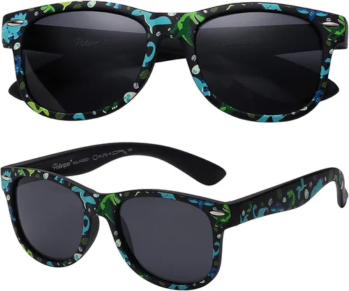 Miniatura 30 de PolarSpex - Lentes de sol para niños pequeños con protección UV – Lentes de sol polarizados irrompibles para niños y niñas de 2 a 8 años con estuche