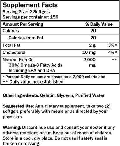 Miniatura 8 de Aceite de pescado Omega 3 de Alaska Deep Sea 1000mg Suplementos de aceite de pescado Omega 3 con EPA y DHA capturado en la naturaleza
