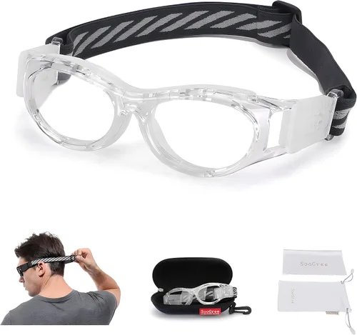 Miniatura 13 de SooGree Gafas deportivas para niños – Gafas de baloncesto y fútbol – Gafas de seguridad para niños – Anteojos antigolpes – Marco 7-14