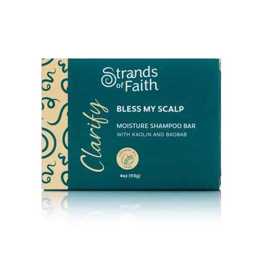 Miniatura 6 de Strands of Faith Clarify - Barra de champú hidratante que no se pela, infundida con ingredientes naturales, da a tus hebras la limpieza profunda