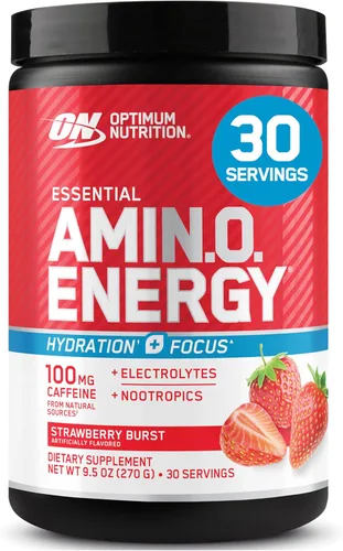 Miniatura 15 de Optimum Nutrition Amino Energy Plus Electrolytes - Bebida energética con aminoácidos y electrolitos para hidratación, sin azúcar, con BCAA, sabor