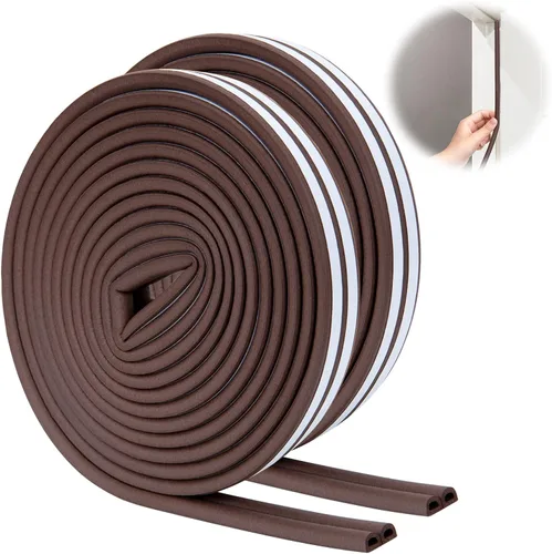 Miniatura 11 de Burletes de Silicona Tira de Sellado para Puertas y Ventanas, 39 pies Tira de Sellado de Ventana Autoadhesiva Impermeable por SUNMON (Blanco)
