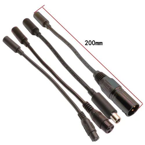 Miniatura 5 de Cable adaptador de carga universal de 42 V 2 A, 4 enchufes de repuesto para batería de litio de 36 V, paquete DC 5.5 x 2.1 con conector XLR macho