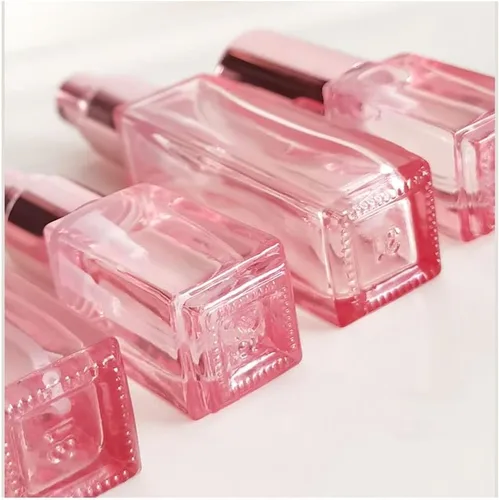 Miniatura 6 de Botella recargable portátil de vidrio atomizador de botella de vidrio sub-botella de viaje, rosa, 0.3 fl oz