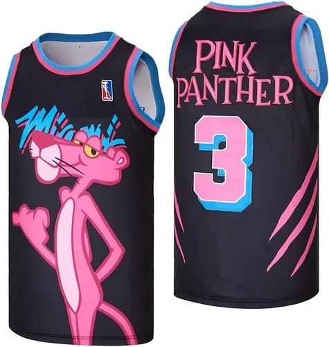 ACAIL Camiseta de baloncesto de pantera #3 para hombre, ropa de hip hop de los años 90, para fanáticos de la moda, para fiestas cosidas