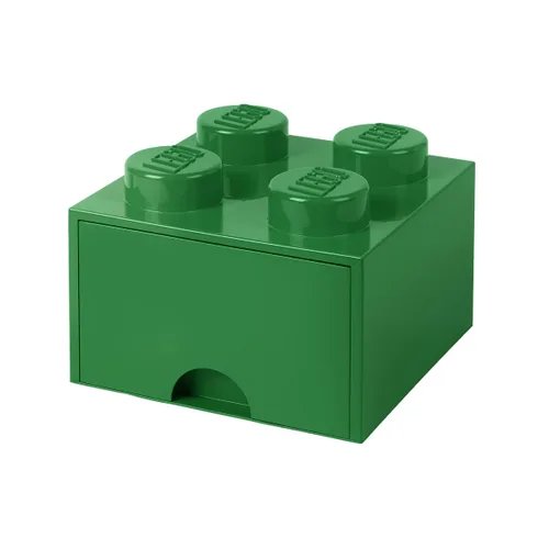 Miniatura 11 de Lego - Caja en forma de bloque tipo Lego, 4 perillas, 1 caja, apilable, caja de almacenamiento Azul real claro