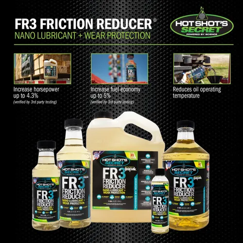 Miniatura 5 de Hot Shot's Secret FR3 Reductor de fricción, lubricante para motor y protección contra el desgaste, 16 oz