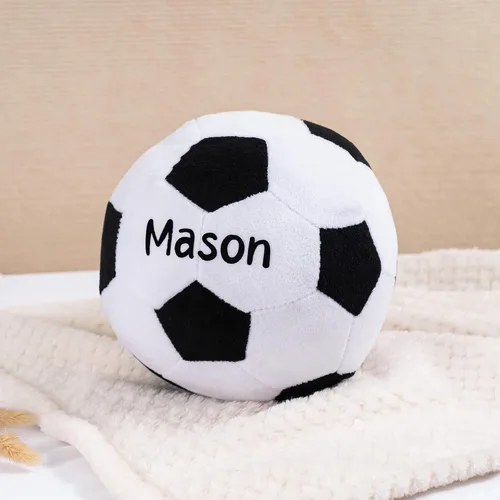 Miniatura 6 de KWOOD Pelota de fútbol de felpa personalizada, almohada de balón de fútbol, pelota de juguete suave para niños y niñas, regalo para amantes