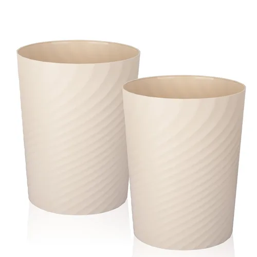 Miniatura 4 de UUJOLY Cubo de basura de plástico, cesta de basura para baños, cocinas, oficinas, habitaciones de niños, verde azulado Azul Oscuro