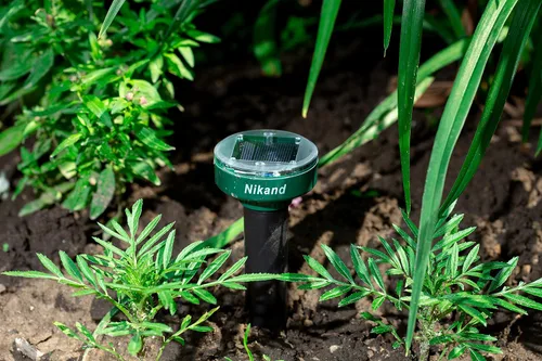 Miniatura 9 de Repelente de gotas ultrasónico alimentado por energía solar - Estacas repelentes de topos al aire libre seguras para mascotas - Repelente