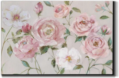 Miniatura 15 de Lienzo de arte de pared de paisaje abstracto con flores y bosque moderno, cuadros de arte para decoración de sala de estar, cocina, baño, oficina