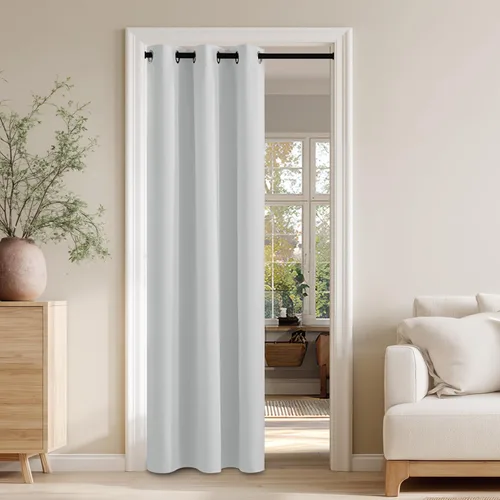 Miniatura 43 de RYB HOME - Cortinas extra largas con bloqueo de luz, persianas opacas insonorizadas para privacidad para cine en casa, oficina, fondo de patio, sala