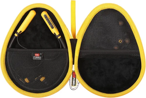 FBLFOBELI Funda rígida compatible con auriculares Bluetooth inalámbricos DEWALT con banda para el cuello, auriculares Bluetooth 2 en 1 con altavoces