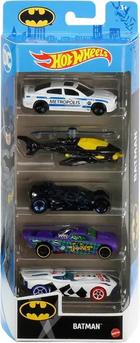 Miniatura 6 de Hot Wheels Juego de 5 vehículos de juguete de Batman a escala 1:64 de programas de televisión, películas y cómics de Batman