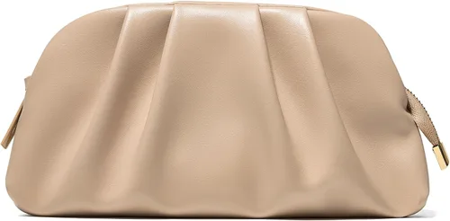 SWEETV CHUNLI Dressy Vegan Leather Clutch Purse for Women Formal, Soft Pleated PU Evening Clutch for Weddings, Proms