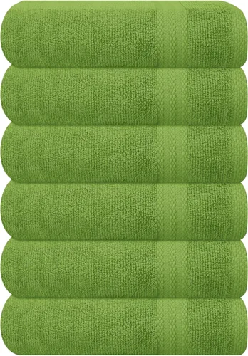 Miniatura 104 de GLAMBURG - Juego de 12 toallas faciales ultrasuaves de 13 x 13 pulgadas, 100% algodón, duraderas y altamente absorbentes, ideales para baño, cocina