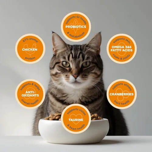 Miniatura 5 de Blackwood Comida para gatos para mascotas fabricada en Estados Unidos [comida seca súper premium para gatos adultos, interiores y mayores], receta