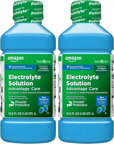Miniatura 13 de Amazon Basic Care Solución de electrolitos, fruta mixta, diseñada para prevenir la deshidratación, reemplaza a electrolitos, líquidos y zinc, 33.8