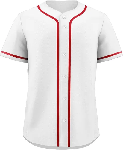 Miniatura 33 de KXK Camiseta de béisbol en blanco para hombre, camisas casuales con botones, manga corta, uniforme deportivo de equipo activo