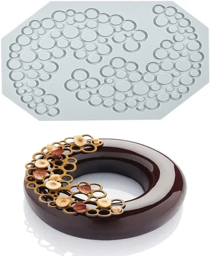 Miniatura 9 de Moldes de Silicona de Hojas Huecas Moldes de Chocolate de Corazón de Enamorados Geometría Molde de Silicona 3D Molde de Hojas de Dulces de Chocolate