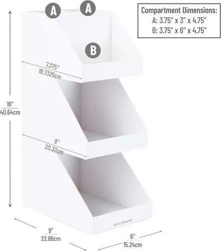 Miniatura 3 de Mind Reader Estación de utensilios y condimentos de té y café, organizador de encimera, barra de café, cocina, 6 pulgadas de largo x 9 pulgadas