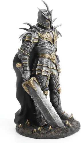 Miniatura 4 de Veronese Design Litch King blindado de 10" con gran espada escultura de resina acabado pintado a mano