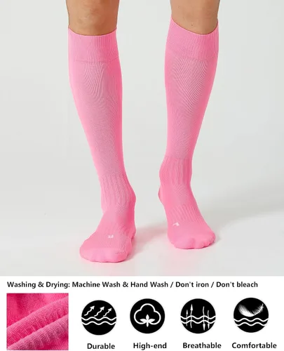 Miniatura 2 de CS CELERSPORT Pack de 23 calcetines de fútbol, sóftbol y béisbol para niños, jóvenes y adultos - Calcetines de compresión multideporte