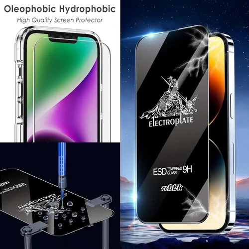 Miniatura 5 de Funda transparente para iPhone 13 con protector de pantalla y protector de lente Protección de grado militar 3 en 1, compatible con iPhone 13