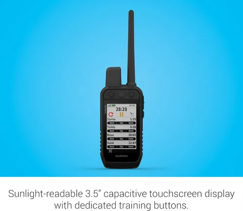 Miniatura 3 de Garmin Alpha 200 Handheld, Simple, Accesible y Rápido Seguimiento y Entrenamiento para Tus Perros, Pantalla Táctil Capacitiva de 3.5" Legible a