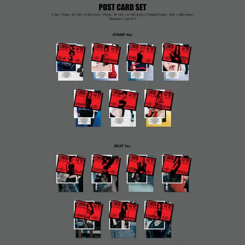 Miniatura 6 de GOT the beat - 1er mini álbum [Stamp On It] (STAMP Ver.) libro de fotos + CD-R + juego de tarjetas postales (volante, foto, póster plegado) +