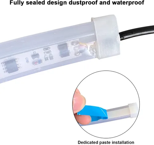 Miniatura 3 de Tira de luz LED para faros delanteros, tubo de 24 pulgadas, flexible, DRL, luz diurna, impermeable, interruptor secuencial que fluye, lámpara