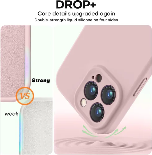 Miniatura 4 de Vooii Funda compatible con iPhone 15 Pro, silicona líquida Defender mejorada, [protección mejorada de la cámara]