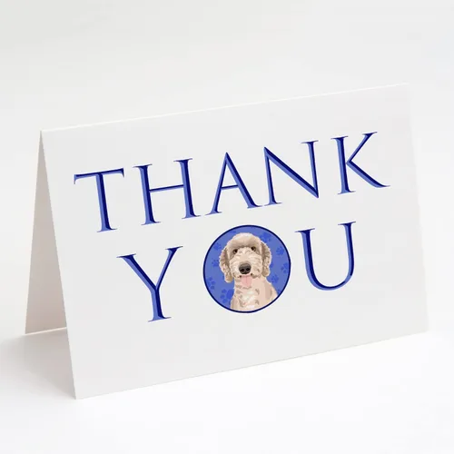 Miniatura 13 de Caroline's Treasures CK8919GCA7P - Tarjetas de felicitación y sobres de agradecimiento tricolor #1, diseño de pastor australiano, color negro, Blanco